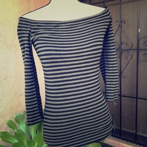 Genesa convertible off the shoulder knit top